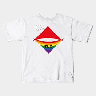 Turkey pride flag Kids T-Shirt